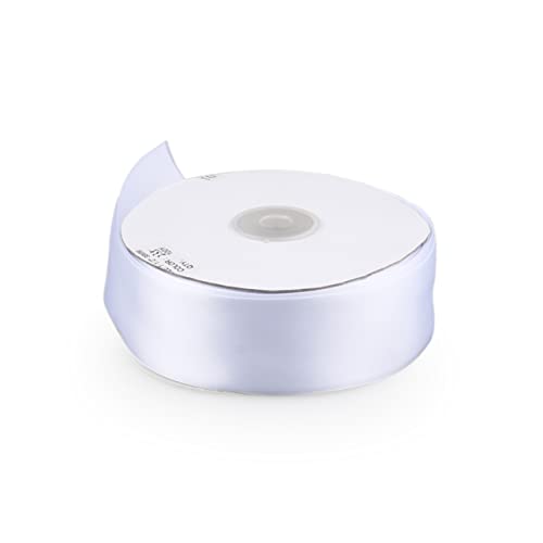 WRITWAA 50M Geschenkband Weiß Hochwertiges Curling Band Für Bastelprojekte Haarschleifen Und Geschenkverpackungen Für Hochzeiten Weihnachten von WRITWAA