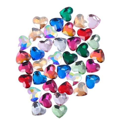 WRITWAA 50Stücke Charms Strasssteine für Nail Art Maniküre DIY Dekoration Natürliche und Falsche Nägel Bastelprojekte und von WRITWAA