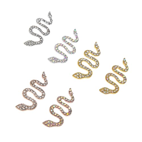WRITWAA 6 Stück Nail Beauty Strasssteine Maniküre Edelsteine Für Nägel Strass Nagelnieten Schlangen Nageldekoration Zehennagel Ornament Nageldiamanten Nagelschmuck Charms WRITWAA 6 Stück Nail Beauty Strasssteine Maniküre Edelsteine Für Nägel Strass Nagelnieten Schlangen Nageldekoration Zehennagel Ornament Nageldiamanten Nagelschmuck Charms von WRITWAA