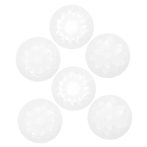 WRITWAA 6 Stück Teiliges Blumen Silikonform für DIY Harz Schmuckherstellung Langlebige Epoxidharz Gießform für Anhänger Ohrringe und Schmuckaccessoires Flexible Ornamentform von WRITWAA