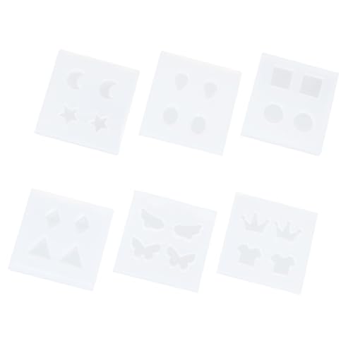 WRITWAA 6 Stück Teiliges DIY Silikon Ohrstecker Formen Flexible und Wiederverwendbare Gießformen für Kreative Ohranhänger Glatte Oberfläche Langlebiges Silikon für Individuelle WRITWAA 6 Stück Teiliges DIY Silikon Ohrstecker Formen Flexible und Wiederverwendbare Gießformen für Kreative Ohranhänger Glatte Oberfläche Langlebiges Silikon für Individuelle von WRITWAA