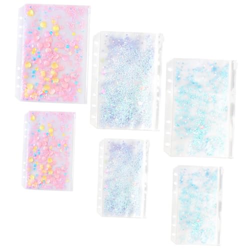 WRITWAA 6 Stück Teiliges Zipper Binder Taschen für Notizbuch und Loseblatt Wiederverwendbare Organizer Beutel zur Aufbewahrung von Visitenkarten Stiften und Kleinteilen für Büro Schule von WRITWAA