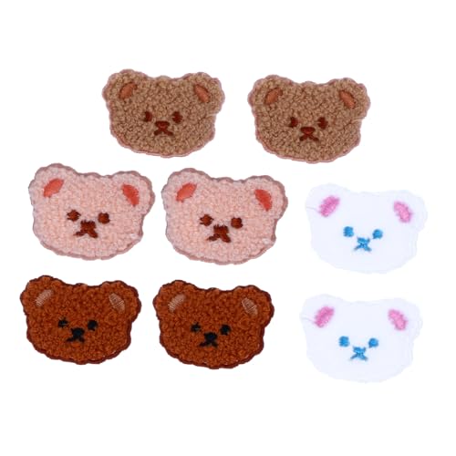 WRITWAA 8 Stück Teiliges Aufbügel Cartoon Bärenkopf Aufnäher Selbstklebend Für Kleidung Hut Jeans DIY Reparatur Zubehör WRITWAA 8 Stück Teiliges Aufbügel Cartoon Bärenkopf Aufnäher Selbstklebend Für Kleidung Hut Jeans DIY Reparatur Zubehör von WRITWAA