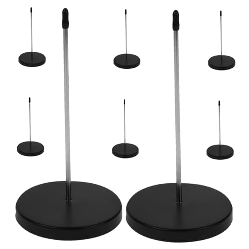 WRITWAA 8 Stück Teiliges Edelstahl Quittungshalter mit Dickem Sockel und Gummispitze Robuster Memo Holder Fork für Restaurant Büro Küche Langlebiger Ticket Stabber für Kassenbons und von WRITWAA