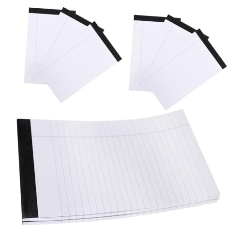 WRITWAA 8 Stück Teiliges Liniert mit Perforierten Blättern Nachfüllbare Legal Pads für Schule Büro und Zuhause Reißbare Schreibblöcke für Aufgabenlisten und Organisierte Notizen von WRITWAA