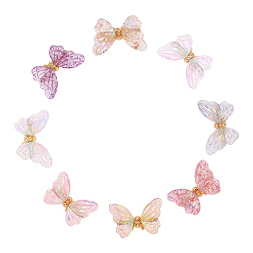 WRITWAA 8Stücke Schmetterlinge Nageldekor Nail Art Charms Maniküre Dekorationen Für Nageldesigns Glitzernde Schmetterlingsornamente Für Stilvolle Nägel WRITWAA 8Stücke Schmetterlinge Nageldekor Nail Art Charms Maniküre Dekorationen Für Nageldesigns Glitzernde Schmetterlingsornamente Für Stilvolle Nägel von WRITWAA