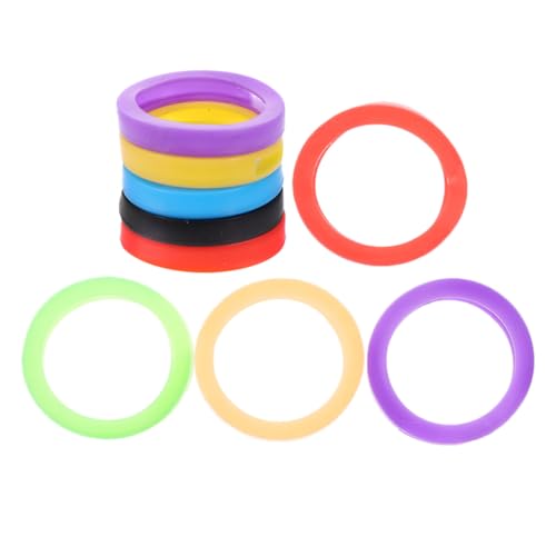 WRITWAA 9 Stück Teiliges Elastische Silikon schlüsselhüllen Flexible Schlüsselkennzeichnung Robuste und Leichte Schlüsselabdeckungen für Haus Türschlüssel Modische Marker für Einfache von WRITWAA