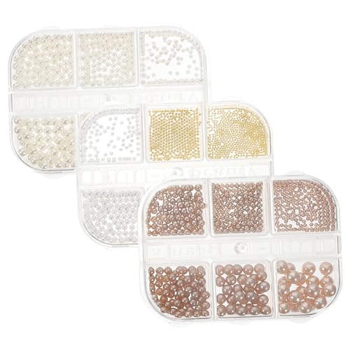 WRITWAA Boxen Nagelkunst Perlen Deko Kunststoff Perlen Für Maniküre Zubehör DIY Accessoires Für Nageldesigns Gemischte Farben WRITWAA Boxen Nagelkunst Perlen Deko Kunststoff Perlen Für Maniküre Zubehör DIY Accessoires Für Nageldesigns Gemischte Farben von WRITWAA