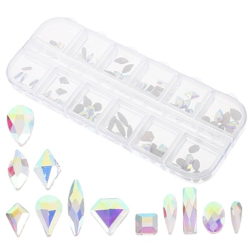 WRITWAA DIY Nagelkunst mit Fächern Flache Rückseite Edelsteine Bling für Heimwerkerbedarf Nagelstudio Nail Art Charms für Atemberaubende WRITWAA DIY Nagelkunst mit Fächern Flache Rückseite Edelsteine Bling für Heimwerkerbedarf Nagelstudio Nail Art Charms für Atemberaubende von WRITWAA