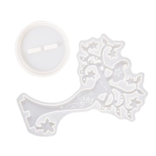 WRITWAA DIY Silikonform für Schmuckständer Kristallklare Epoxidharzform Beautyförmige Gießform für Elegante Schmuckhalter Einzigartige Dekoration und Displayständer zum Basteln und WRITWAA DIY Silikonform für Schmuckständer Kristallklare Epoxidharzform Beautyförmige Gießform für Elegante Schmuckhalter Einzigartige Dekoration und Displayständer zum Basteln und von WRITWAA