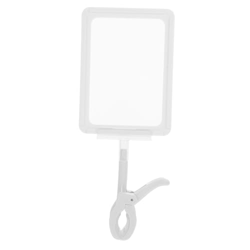 WRITWAA Doppelseitiger Preisschildhalter aus Kunststoff Schnell Montierbar Verschleißfest Multifunktional für Supermarkt Obstladen Regalbeschriftung Geeignet für Körbe und von WRITWAA