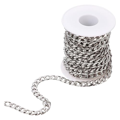WRITWAA Edelstahlkette Gliederkette DIY Schmuckherstellung Rostfrei Verstellbar für Halsketten Armbänder Herren Damen Gliederarmband Zubehör WRITWAA Edelstahlkette Gliederkette DIY Schmuckherstellung Rostfrei Verstellbar für Halsketten Armbänder Herren Damen Gliederarmband Zubehör von WRITWAA