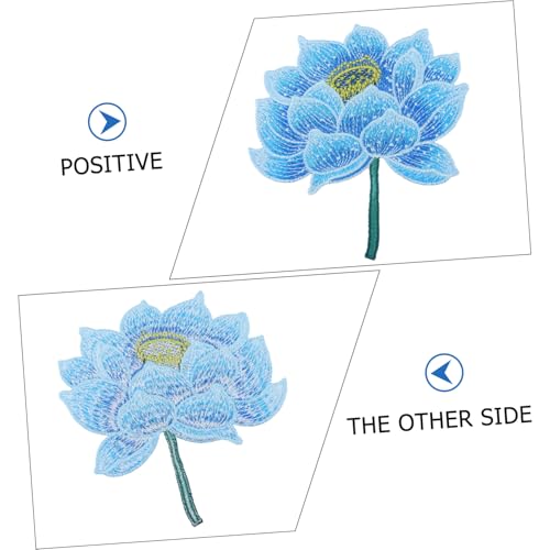 WRITWAA Ethnischer Gestickter Lotus Aufnäher Langlebiger Blauer Stoffpatch Dekorativer Applikationsflicken zum Aufnähen und Aufbügeln für Kleidung Reparatur und DIY Projekte WRITWAA Ethnischer Gestickter Lotus Aufnäher Langlebiger Blauer Stoffpatch Dekorativer Applikationsflicken zum Aufnähen und Aufbügeln für Kleidung Reparatur und DIY Projekte von WRITWAA