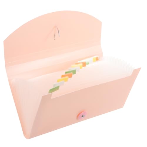 WRITWAA Fächermappe mit Akkordeon design Erweiterbarer Beleg Rechnungshalter Langlebige Dokumententasche für Büro und Organisation Großer Stauraum Tragbarer Organizer für Quittungen und von WRITWAA