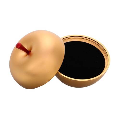 WRITWAA Goldene Apfelförmige Schmuckschatulle aus Metall mit Innenfutter Aufbewahrungsbox für Verlobungsringe Weihnachts und Hochzeitsgeschenk Elegante Ringbox für Anträge und Jubiläen WRITWAA Goldene Apfelförmige Schmuckschatulle aus Metall mit Innenfutter Aufbewahrungsbox für Verlobungsringe Weihnachts und Hochzeitsgeschenk Elegante Ringbox für Anträge und Jubiläen von WRITWAA