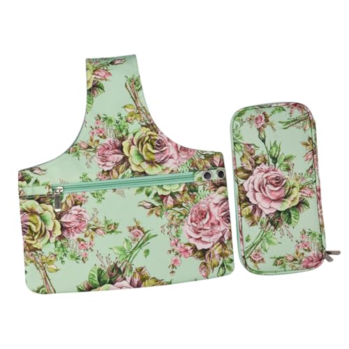 WRITWAA Große Häkelnadeltasche Strickzubehör Organizer Handtasche mit Hohem Fassungsvermögen Langlebig Modisch zur Aufbewahrung von Garn und Häkelwerkzeugen von WRITWAA
