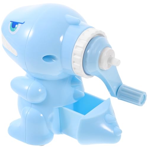 WRITWAA Handlicher Tragbarer Dinosaurier Bleistiftspitzer mit Einstellbarer Spitze Bunter Schul anspitzer für den Schreibtisch und Leicht für Unterwegs von WRITWAA