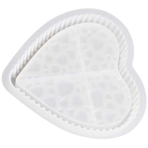 WRITWAA Herzförmige Silikonform Tablett Strukturiert DIY Aufbewahrungsbox Gießform Wiederverwendbar Verschleißfest für Heimdekoration und Bastelbedarf WRITWAA Herzförmige Silikonform Tablett Strukturiert DIY Aufbewahrungsbox Gießform Wiederverwendbar Verschleißfest für Heimdekoration und Bastelbedarf von WRITWAA