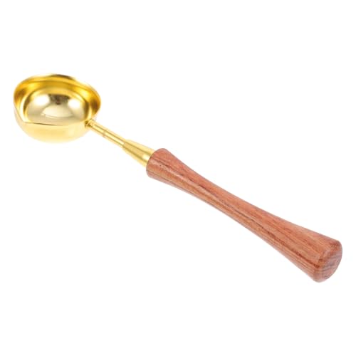 WRITWAA Hochtemperaturbeständiger Siegelwachs rührlöffel aus Massivholz Praktisches Schmelzwerkzeug zum Schnellen Umrühren von Kerzenwachs Wiederverwendbar und Leicht zu Reinigen für von WRITWAA