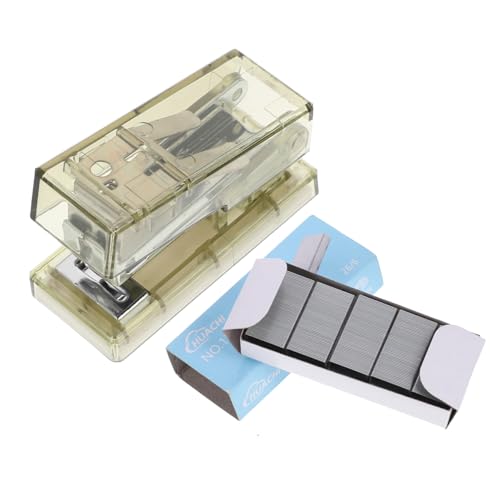 WRITWAA Klarer Transparenter Mini handhefter Kunststoff Bürobedarf Klein Leicht Tragbar für Schule und Homeoffice Grün Multifunktional Praktisch Robust von WRITWAA