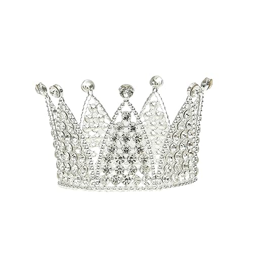 WRITWAA Krone Kuchendekoration Geburtstagstorte Dekoration Haarzubehör Silver WRITWAA Krone Kuchendekoration Geburtstagstorte Dekoration Haarzubehör Silver von WRITWAA