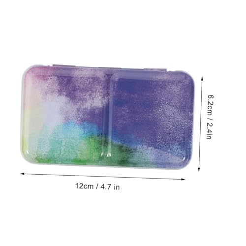 WRITWAA Leere Aquarell farbkasten Abnehmbaren Fächern Tragbare Wasserfarben pigmentbox aus Robustem und PP für Ölmalerei Gouache und Reisen von WRITWAA