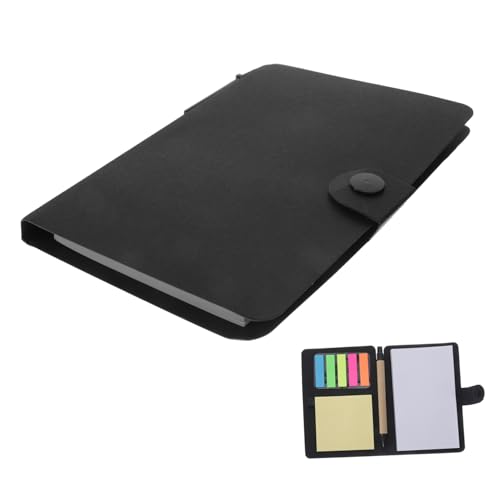 WRITWAA Memo Pads aus Kraftpapier Praktische Notizblöcke mit Kreativem Design Leicht zu Beschreiben und Abzureißen für Alltag Schule und Büro Handlich und Dekorativ Schwarz von WRITWAA