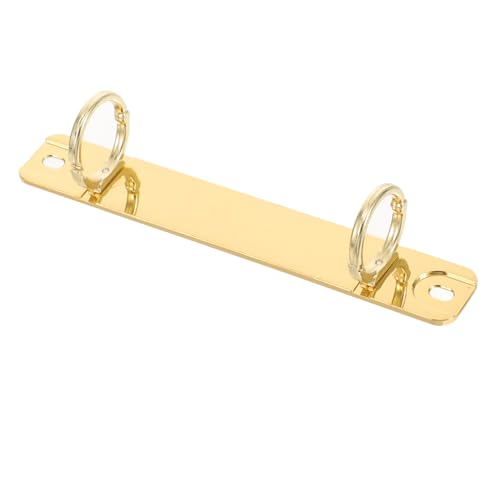 WRITWAA Metall Ringbuch Mechanismus Langlebiger Abnehmbarer Ordnerverschluss für DIY Loseblattbücher Fester Halt Einsetzbar für Notizbücher und Planer Goldfarben von WRITWAA