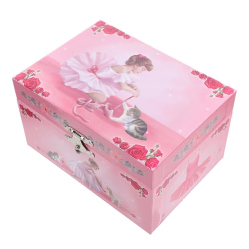 WRITWAA Musikalische Schmuckschatulle für Mädchen Rosa Ballerina-spieluhr mit Drehender Tänzerin Schmuckbox für Halsketten und Ringe Geschenkidee für Teenager und Frauen Dekoratives WRITWAA Musikalische Schmuckschatulle für Mädchen Rosa Ballerina-spieluhr mit Drehender Tänzerin Schmuckbox für Halsketten und Ringe Geschenkidee für Teenager und Frauen Dekoratives von WRITWAA