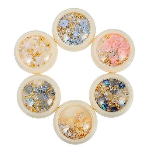 WRITWAA Nagelkunst Charms DIY Zubehör für Nageldesign Perlen und Strasssteine Vielseitige Dekoration für Maniküre für Nagelkunstliebhaber von WRITWAA