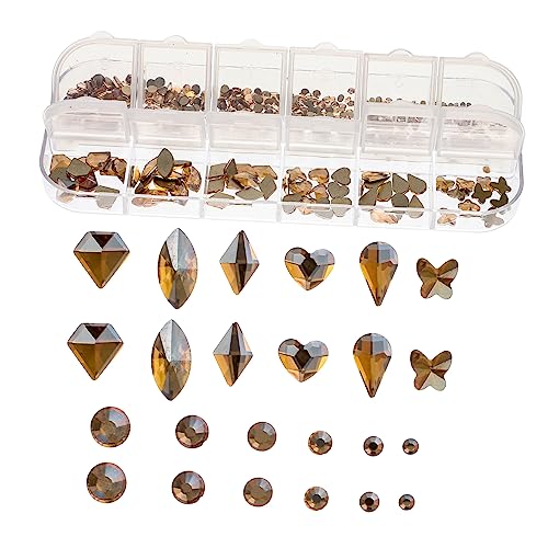 WRITWAA Nail Art Dekoration Ab Glitzersteine Fächer für Nägel Kunstprojekte Schmuckherstellung Selbstklebend Shiny Nail Rhinestones für Diy Maniküre WRITWAA Nail Art Dekoration Ab Glitzersteine Fächer für Nägel Kunstprojekte Schmuckherstellung Selbstklebend Shiny Nail Rhinestones für Diy Maniküre von WRITWAA