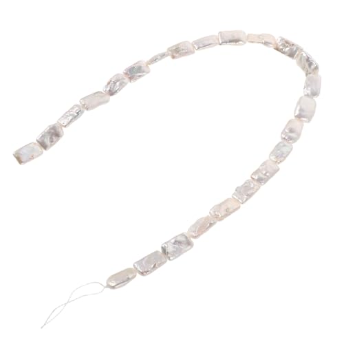WRITWAA Natürliche Barock Süßwasserperlen Strang Vorgebohrt Weiße Unregelmäßige Perlen Vielseitig für DIY Schmuckherstellung Ohrringe Armbänder Halsketten von WRITWAA