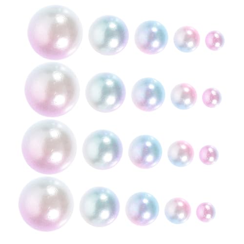 WRITWAA No hole Perlenmischung Farbverlauf Imitationsperlen Vase Füller DIY Schmuck Bastelperlen für Vasen Dekoration und Blumige Arrangements von WRITWAA