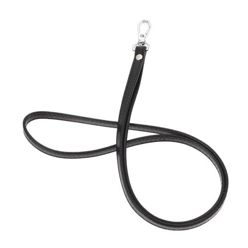 WRITWAA PU Handy Kartenhalter Lanyard Strap Schwarz mit Lederband Leichtes Verstellbares Telefon Band für Arbeit Schule und Outdoor Komfortabler Sicherer Haltepunkt für Ausweis und von WRITWAA