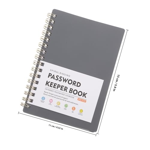 WRITWAA Passwortbuch Klein mit Alphabetischem Register Praktischer Portabler Passwort Organizer für Website Logins und Adressen Robust Wiederverwendbar Vielseitig für Zuhause Büro von WRITWAA