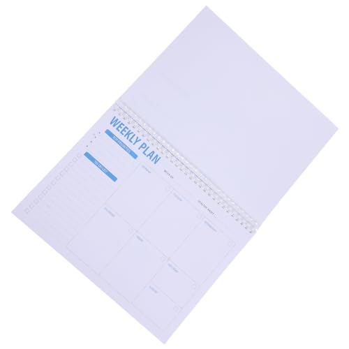WRITWAA Planungsnotizbuch Spiralgebunden Tragbares Schreibnotizbuch für Studenten Wochenplaner Praktische Organisationshilfe für Reisen Langlebige Materialien Stilvolles Design von WRITWAA