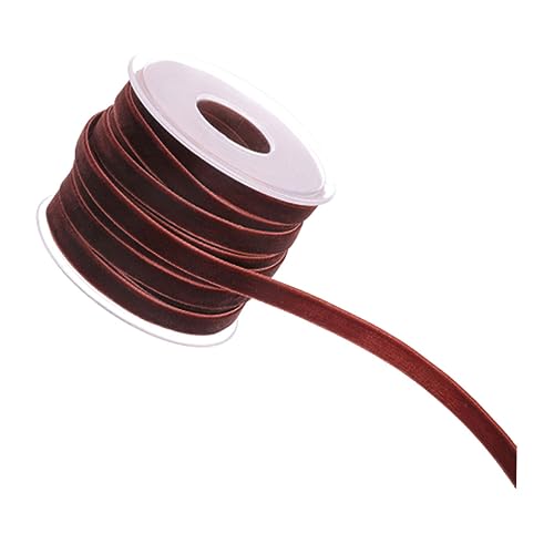 WRITWAA Samtband Breit Yards Langlebiges Einseitiges Flockband für DIY Basteln Geschenkverpackung Partydeko und Kleidung Zubehör in Kaffee Farbe WRITWAA Samtband Breit Yards Langlebiges Einseitiges Flockband für DIY Basteln Geschenkverpackung Partydeko und Kleidung Zubehör in Kaffee Farbe von WRITWAA