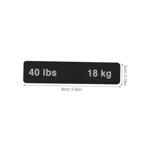 WRITWAA Selbstklebende Gewichtsetiketten für Fitnessgeräte Langlebig Wiederverwendbar mit Zahlen Gym Zubehör zur Einfachen Beschriftung und Gewichtserkennung von WRITWAA