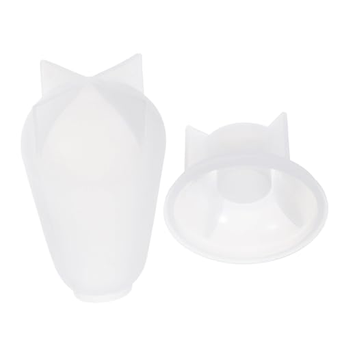 WRITWAA Silikon Lampenformen mit Stabilem Sockel Hitze Kältebeständige DIY Epoxidharz Gießform für Kerzen Resin Kunst Seifen und Blumen Vielseitige Lampenform für Bastelprojekte von WRITWAA
