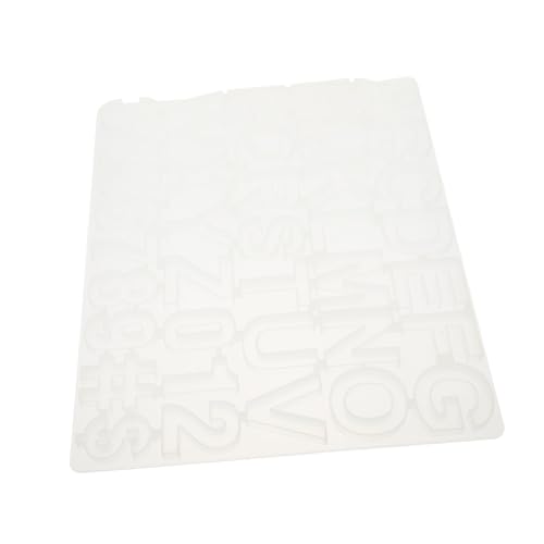 WRITWAA Silikonform Buchstaben und Zahlen Epoxidharz DIY Schmuckanhänger Form für Kreatives Basteln mit Personalisierbaren Anhängern und Einfachem Reinigen von WRITWAA
