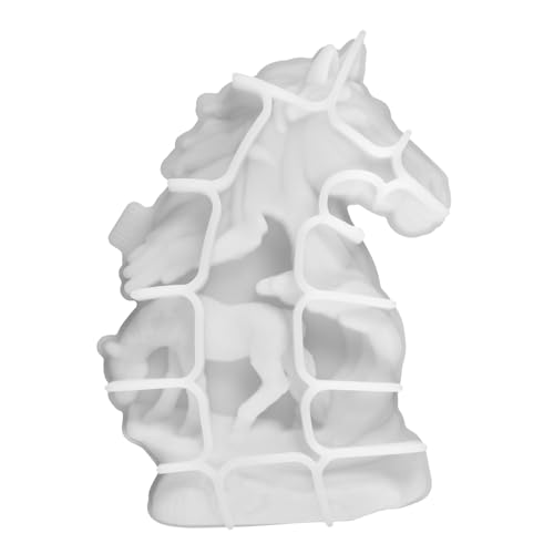 WRITWAA Silikonform Pferdeskulptur Flexibel Reißfest DIY Gießform für Harz Tischdeko Pferdeform ohne Geruch Einfache Entformung Langlebig von WRITWAA