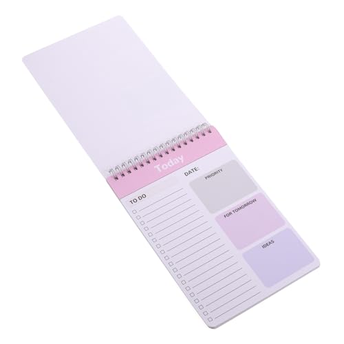 WRITWAA Spiralplaner Notizblock mit Pp cover Langlebiger Multifunktionaler Tagesplaner für Büro und Zuhause Tragbarer Abreißbarer Schreibblock für Tägliche Notizen und Aufgabenverwaltung von WRITWAA
