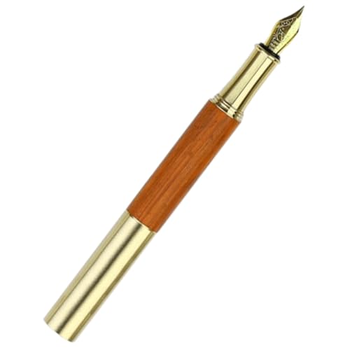 WRITWAA Vintage Kalligrafie füllfederhalter aus Holz Kleines Tragbares Schreibgerät mit Rutschfestem Design Langlebig für Schule und Zuhause Kreativer Holzstift für Anfänger und von WRITWAA