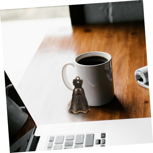 WRITWAA Vintage Mini Feng Shui Glöckchen Metallschelle mit Klarem Klang für Innenhof DIY Windspiel Dekorative Türglocke Klassische Retro Dekoration von WRITWAA