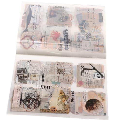 WRITWAA Vintage Scrapbooking Sticker Selbstklebende Planner Journal Label Aufkleber Vielseitige DIY Dekoration für Notizbuch Tagebuch Scrapbook Zubehör Kompakt und Einfach Anzuwenden von WRITWAA