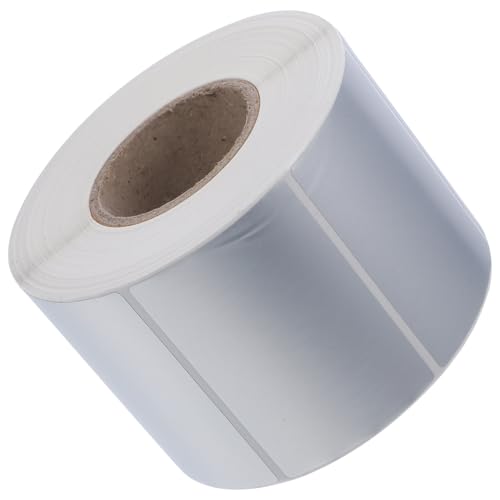 WRITWAA Wasserdichtes Mattes Silber etikettenpapier Selbstklebende Aufkleberrolle für Drucker Kratzfestes Vielseitig Bedruckbares Stickerpapier für Versand Organisation und Preisetiketten von WRITWAA