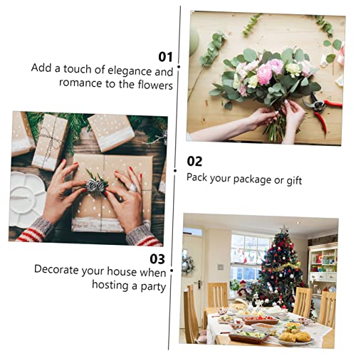 WRITWAA Weihnachtliches Dekoband Silber Festliches Geschenkband mit Schneeflocken Sternen Perlen DIY Geschenkverpackung Schleife für Weihnachtsbaum Party Bastelgestaltung WRITWAA Weihnachtliches Dekoband Silber Festliches Geschenkband mit Schneeflocken Sternen Perlen DIY Geschenkverpackung Schleife für Weihnachtsbaum Party Bastelgestaltung von WRITWAA