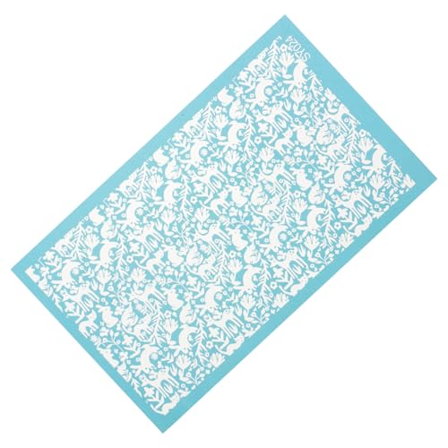 WRITWAA Wiederverwendbare Polyester siebdruck schablone für Polymer Clay Waschbar Langlebig Glatte Oberfläche ohne Grate für DIY Schmuckdekoration und Kreative Bastelprojekte von WRITWAA