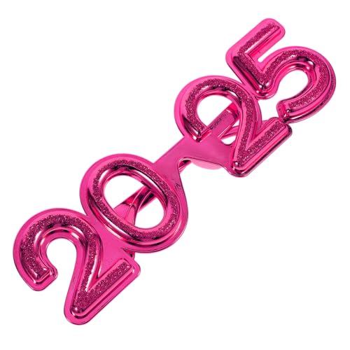 WRITWAA Year Party Brille Partybrille aus Leichtem Stabilem Pc Material Modisch und für Dekoration für Fotos Festivals und Neujahrsfeiern Farblich Leuchtendes Party Accessoire von WRITWAA