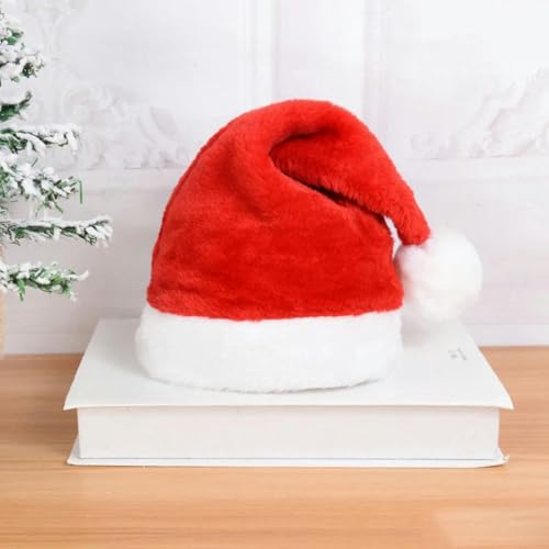 Gestrickte Weihnachtsmütze, niedlicher Pompon, für Erwachsene, Kinder, weiche Beanie, Weihnachtsmannmütze, Neujahrsparty, Kindergeschenk, Navidad Natal Noel Dekoration, Stoffmütze, Größe S Gestrickte Weihnachtsmütze, niedlicher Pompon, für Erwachsene, Kinder, weiche Beanie, Weihnachtsmannmütze, Neujahrsparty, Kindergeschenk, Navidad Natal Noel Dekoration, Stoffmütze, Größe S von WRJLIN
